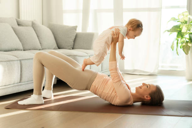 postnatal yoga image